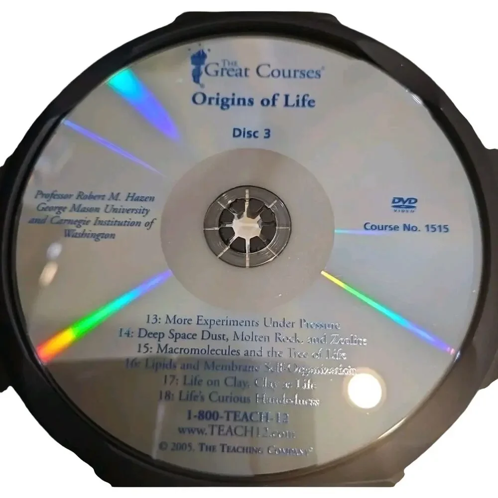Origins of Life by Robert M. Hazen (DVD) Part 2 Disc 3 & 4